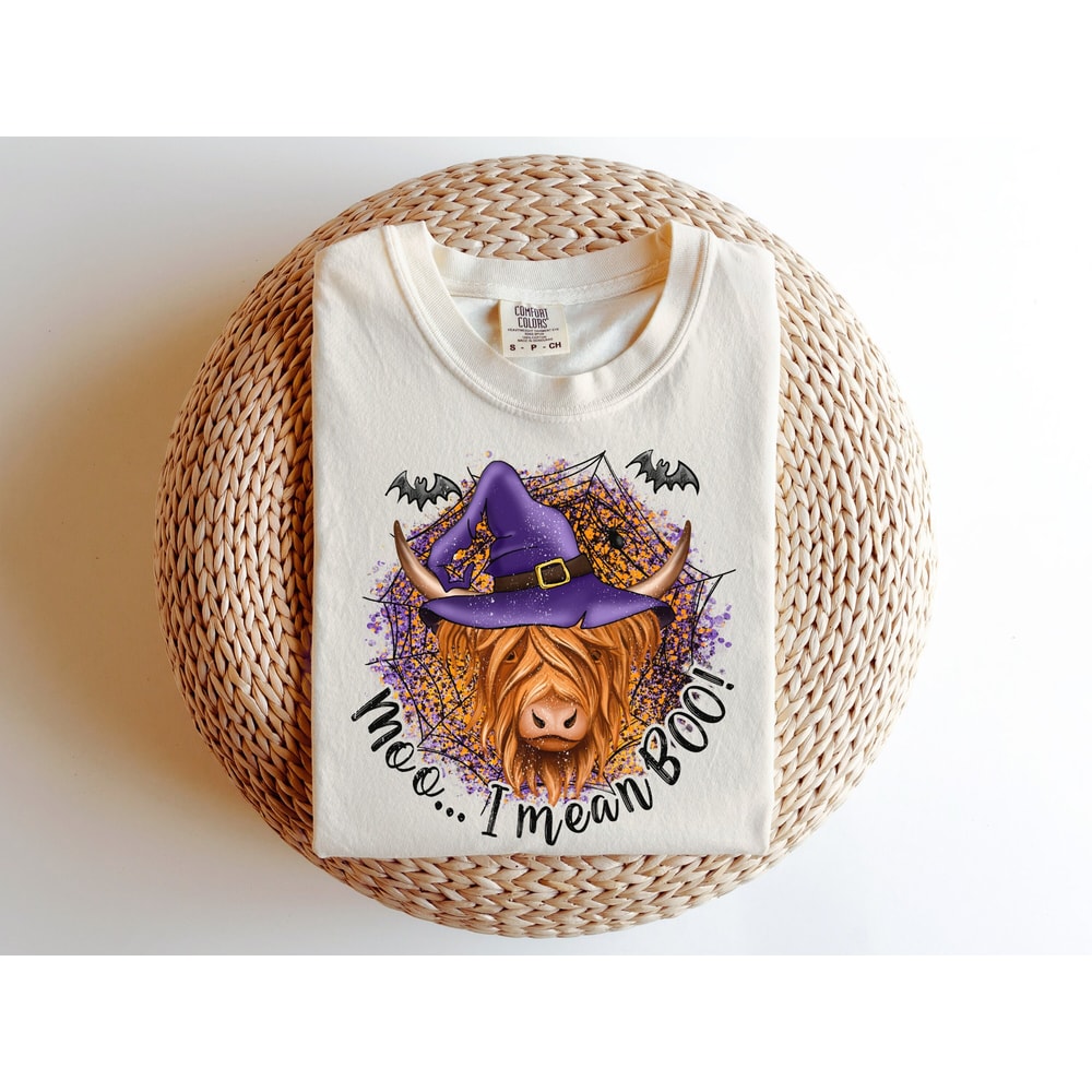 Halloween Highland longhorn Cow Moo I mean BOO cute cow digital download Sublimation designI Printable Artwork I Digital File - 4.jpg