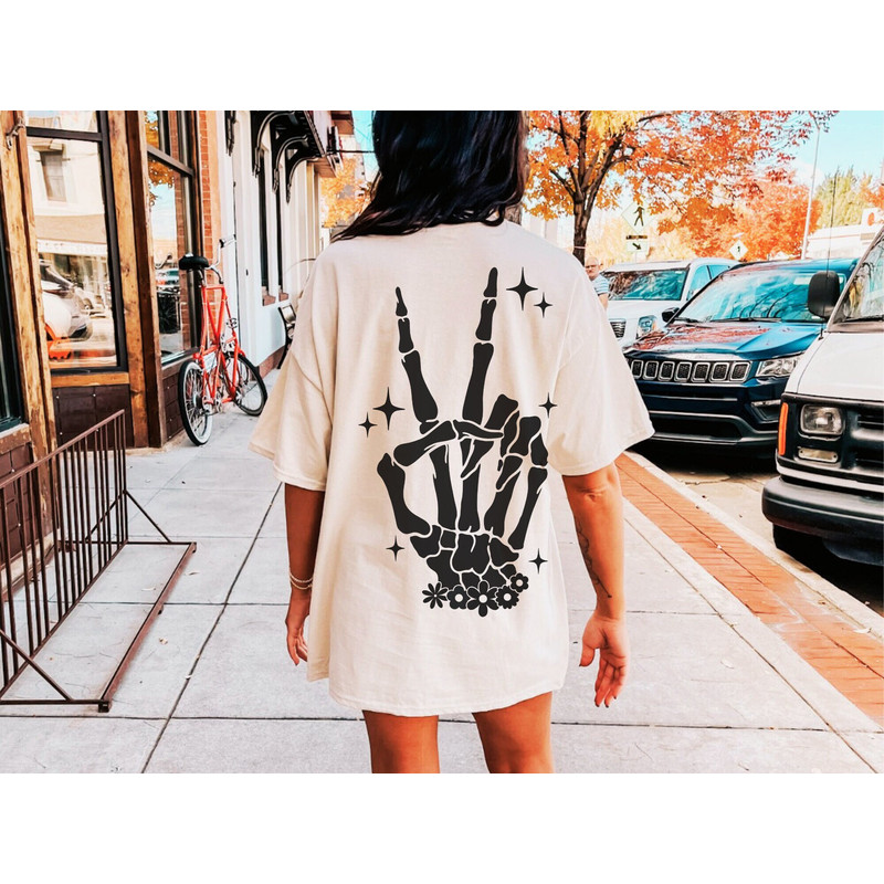 Peace Skeleton hand Svg instant digital Download, Cricut svg, Clip art, Png, svg, silhouette vector svg png clip art skeleton hand - 1.jpg
