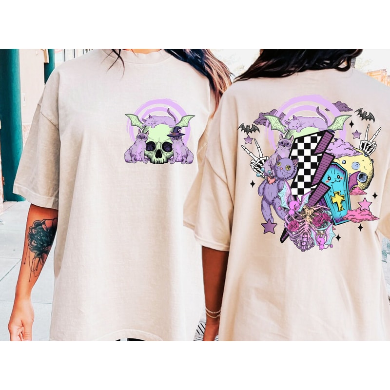 Retro Halloween png, Halloween smiley face png, Halloween sublimation design, spooky vibes png, leopard pumpkin png, digital download png - 3.jpg