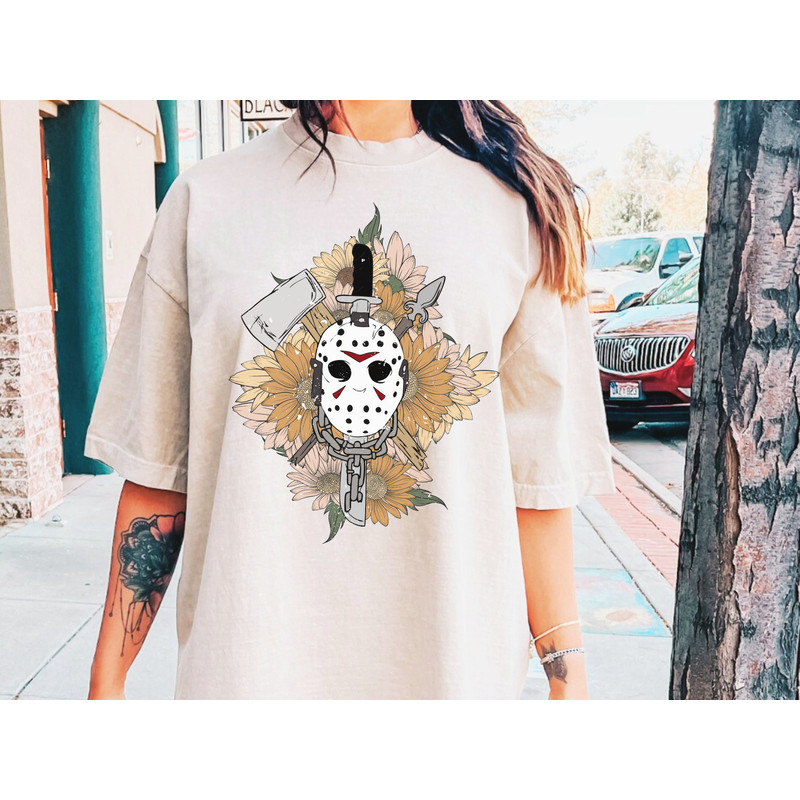 Retro Vibes Horror movie Halloween Scream Jason Spooky T-shirt Design PNG - 2.jpg