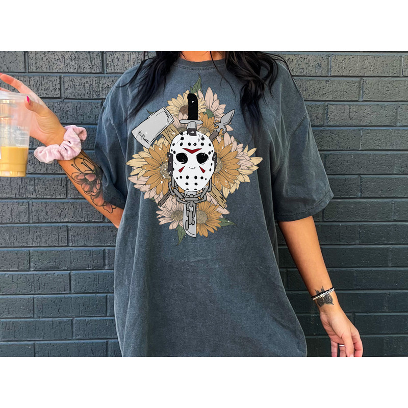 Retro Vibes Horror movie Halloween Scream Jason Spooky T-shirt Design PNG - 4.jpg