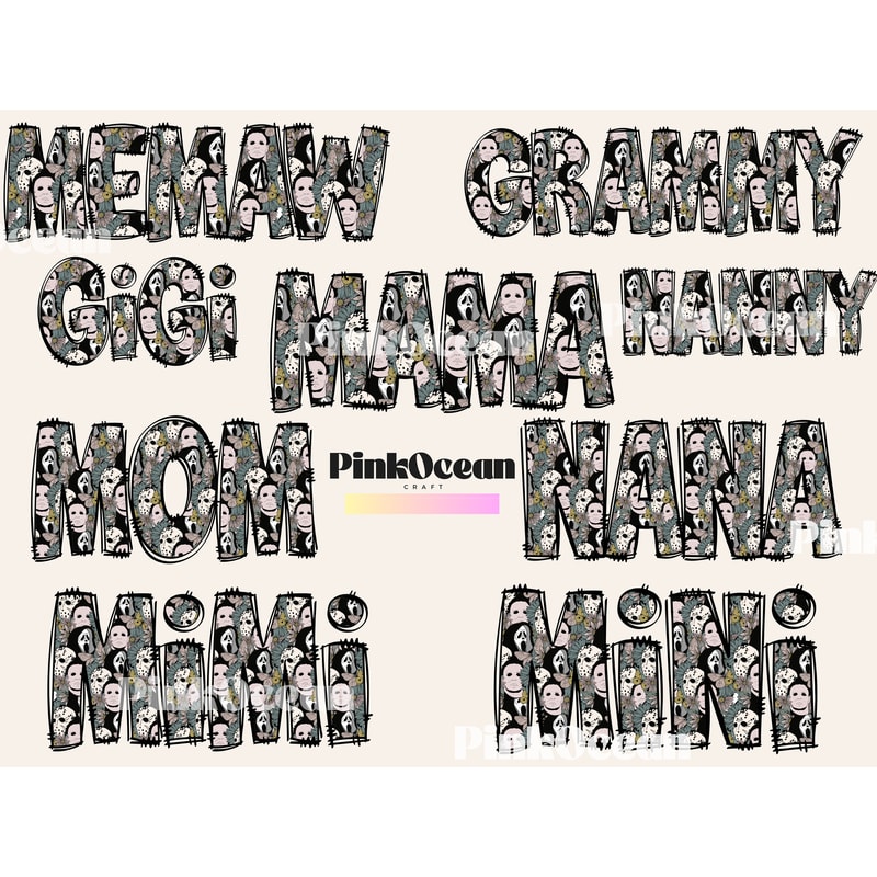 Retro Vibes Horror movie Halloween Scream Jason Spooky T-shirt Design PNG - 1.jpg