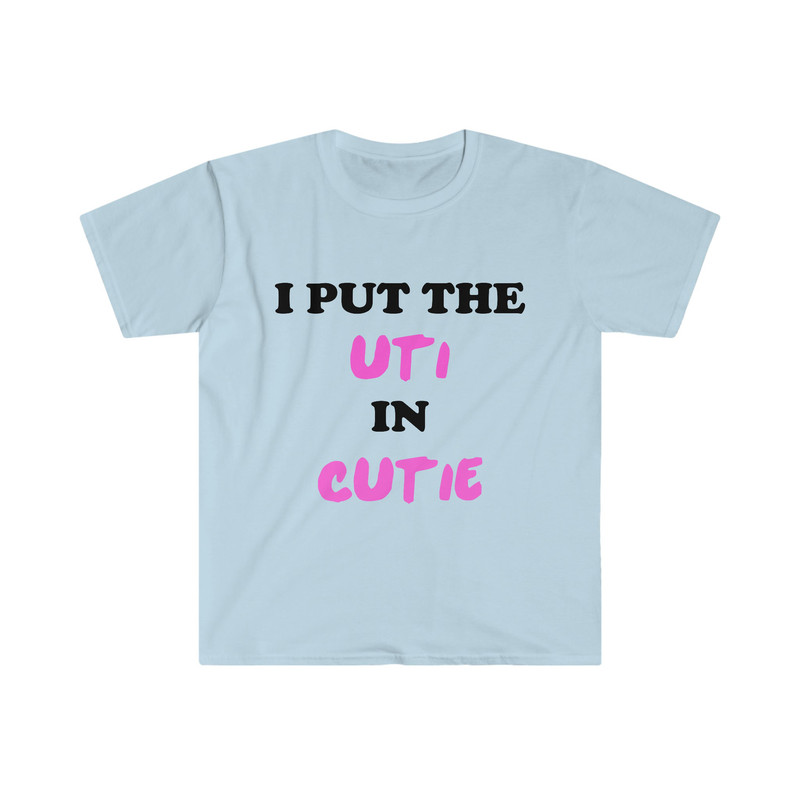 Funny Y2K Meme TShirt, I Put the UTI in CUTIE 2000's Style Ironic Tee, Joke Gift Shirt - 1.jpg