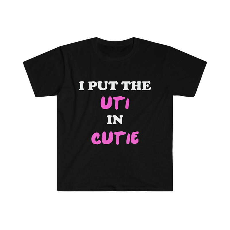 Funny Y2K Meme TShirt, I Put the UTI in CUTIE 2000's Style Ironic Tee, Joke Gift Shirt - 2.jpg