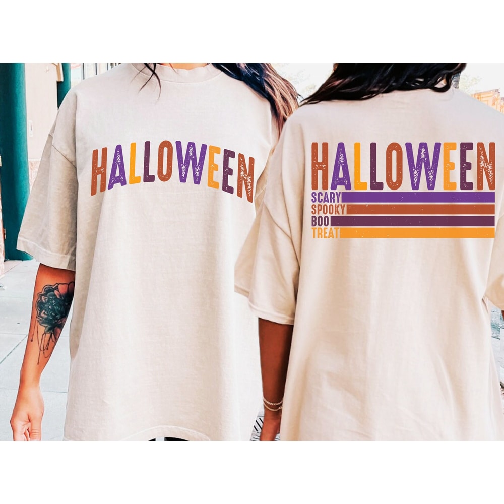 Retro Vibes Horror movie Halloween Spooky T-shirt Design PNG - 2.jpg