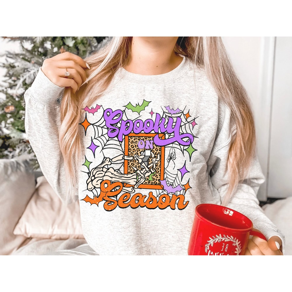 Spooky Season On PNG, Digital Download, Sublimation, Sublimate, Halloween, retro, light switch, skull, skellie, skeleton, witch, checker - 2.jpg