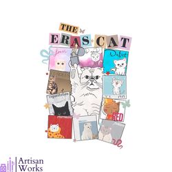 the eras cat png swiftie cat eras tour png silhouette file