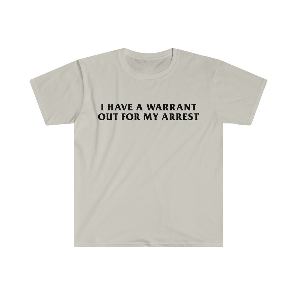 Funny Y2K TShirt - I Have a Warrant Out for My Arrest 2000's Celebrity Inspired Tee - Gift Shirt - 2.jpg