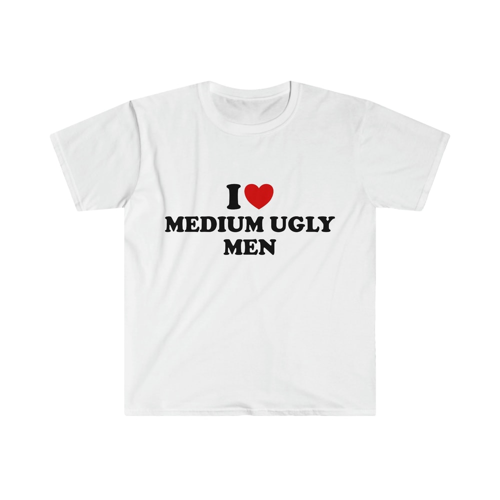 Funny Y2K TShirt, I Love Heart Medium Ugly Men 2000's Style Meme Tee, Gift Shirt - 1.jpg