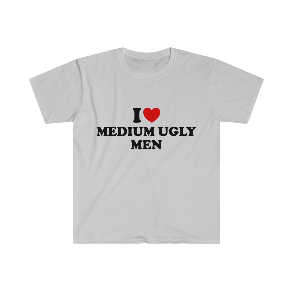 Funny Y2K TShirt, I Love Heart Medium Ugly Men 2000's Style Meme Tee, Gift Shirt - 3.jpg