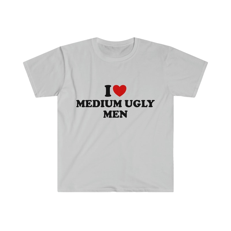 Funny Y2K TShirt, I Love Heart Medium Ugly Men 2000's Style Meme Tee, Gift Shirt - 3.jpg