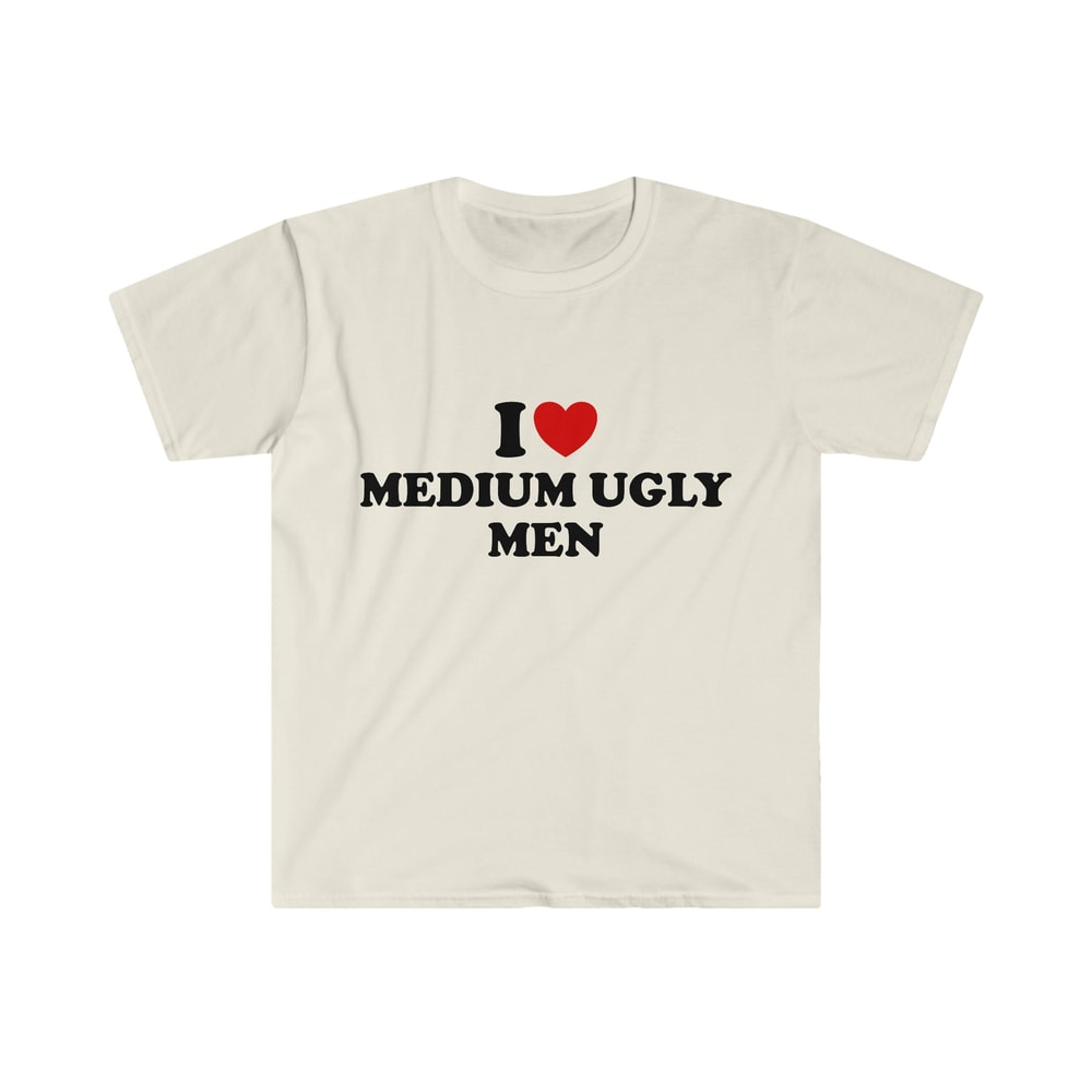 Funny Y2K TShirt, I Love Heart Medium Ugly Men 2000's Style Meme Tee, Gift Shirt - 5.jpg
