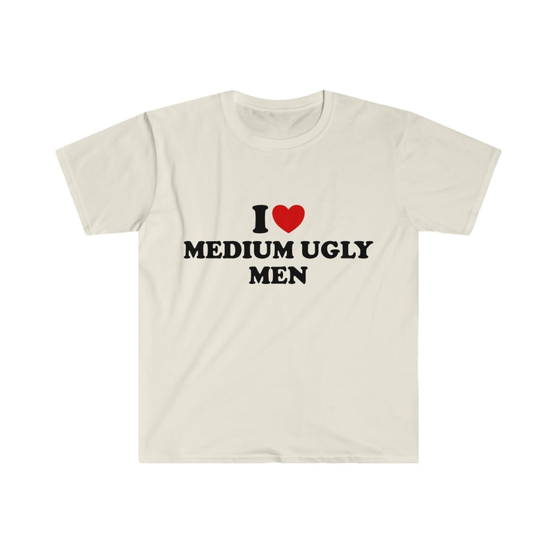 Funny Y2K TShirt, I Love Heart Medium Ugly Men 2000's Style Meme Tee, Gift Shirt - 5.jpg