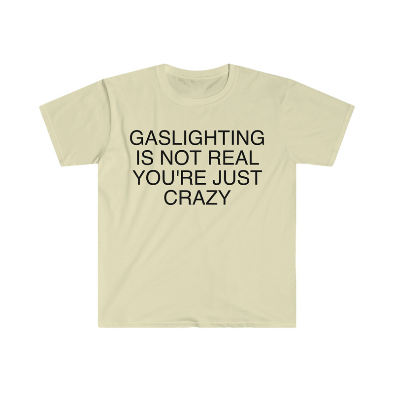 Gaslighting is Not Real You're Just Crazy Funny Meme T Shirt - 5.jpg