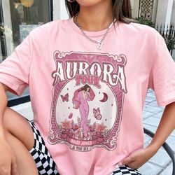 aurora tour 1978 79 shirt, vintage daisy jones the six shirt,taylor jenkins reid