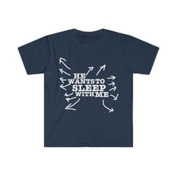 he wants to sleep with me funny celebrity inspired y2k aesthetic 2000s meme t shirt