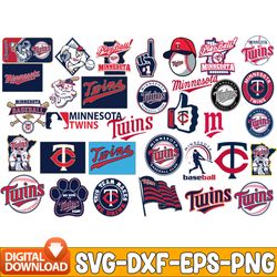 bundle 33 files minnesota twins baseball team svg, minnesota twins svg, mlb team  svg, mlb svg, png, dxf, eps, jpg, inst