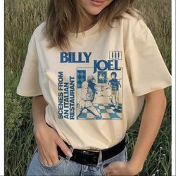 billy joel vintage retro t-shirt, billy joel scenes from an italian restaurant shirt