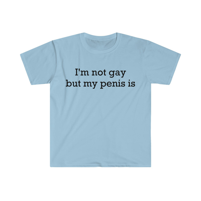 I'm not gay but my penis is Funny Meme T Shirt - 3.jpg