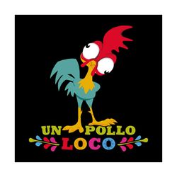 un pollo loco svg