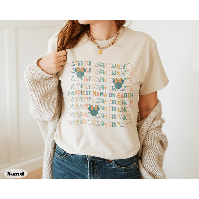 Happiest Mama on Earth Comfort Colors Shirt, Disney Mom Shirt, Disney Family Trip, Disneyland Shirt, Shirts For Mom, Mothers Day Gift - 2.jpg