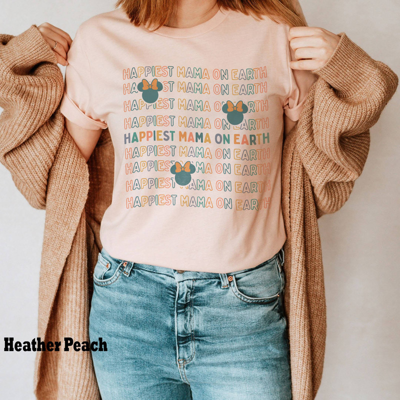 Happiest Mama on Earth Comfort Colors Shirt, Disney Mom Shirt, Disney Family Trip, Disneyland Shirt, Shirts For Mom, Mothers Day Gift - 4.jpg