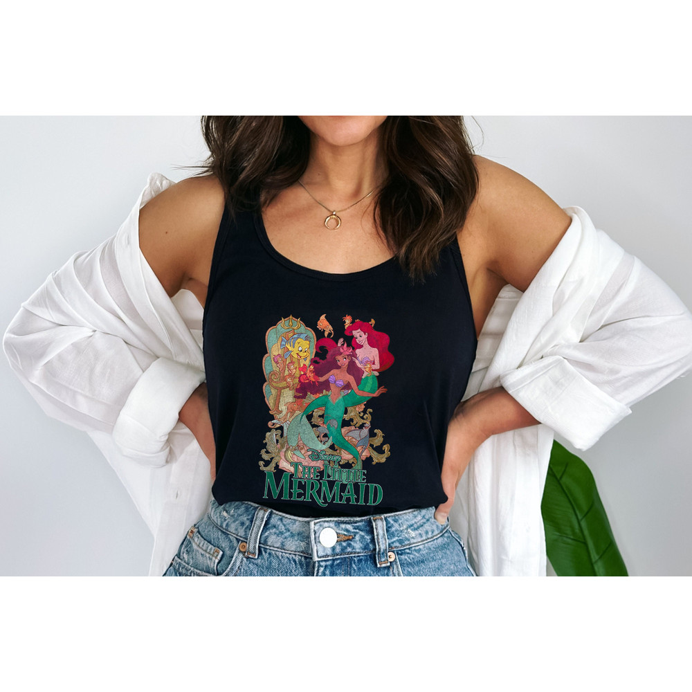 Little Mermaid Tank Top, Black Girl Magic Tank Top, Black Queen Shirt, Ariel Mermaid Tank, The Little Mermaid Live Action, Disneyland Shirt - 2.jpg