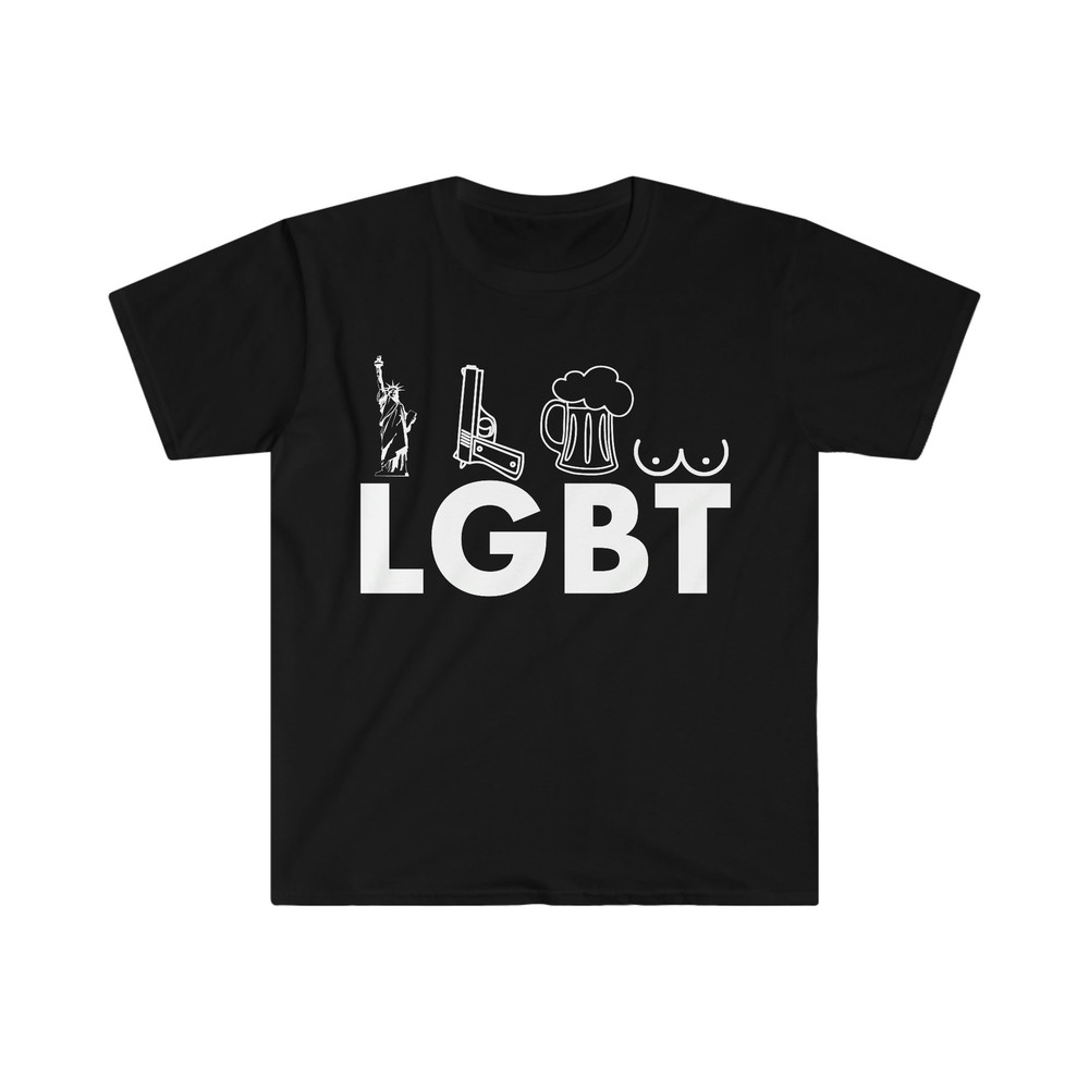 LGBT Liberty, Guns, Beer, Funny Meme T Shirt - 1.jpg