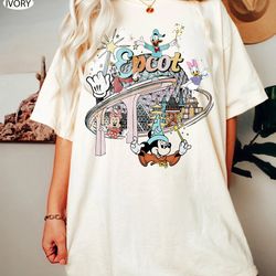 retro disney epcot comfort colors shirt, world traveler shirt, epcot since 1982, vint