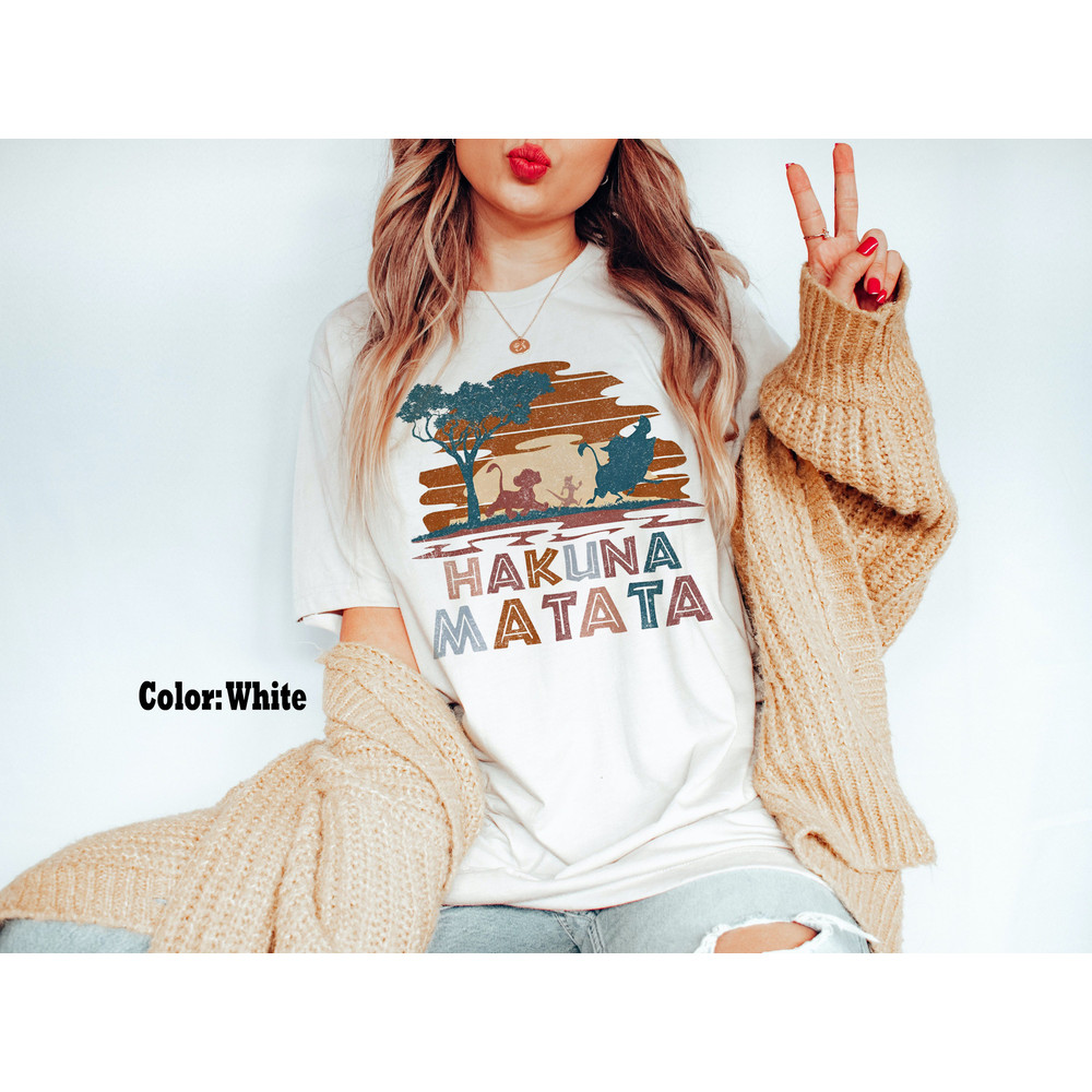 Retro Hakuna Matata Comfort Colors Shirt, Disney Animal Kingdom Shirt, Lion King, Animal Kingdom Family Shirts, Disney Trip, Vacation Shirt - 4.jpg