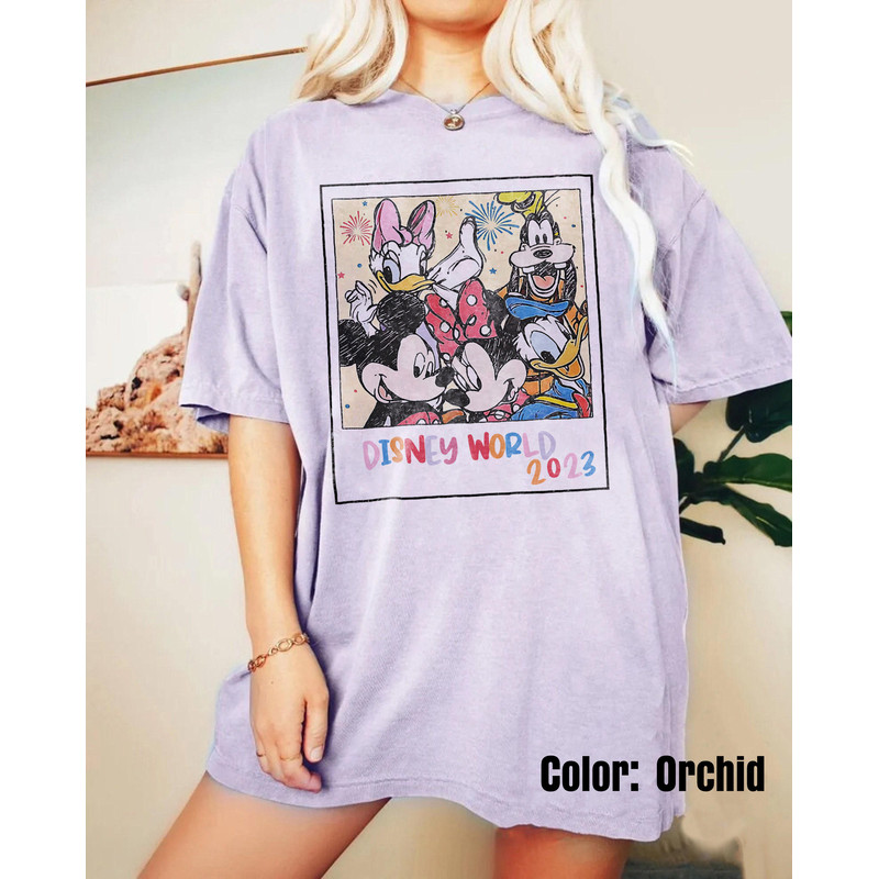 Retro Disney World 2023 Shirt, Vintage Walt Disney World Shirt, Mickey and Friend Shirt, Disney Family Shirts, Disneyland, Disney Trip Shirt - 5.jpg