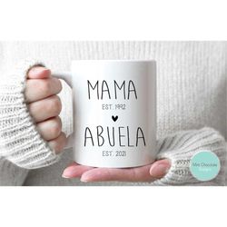 mama, abuela - first time grandma gift, new grandma gift, future grandma mug, first grandma gift, grandma mug, abuela mu