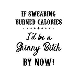 if swearing burned calories svg