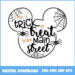 disney mickey halloween svg, trick or treat mickey svg, disney halloween svg, halloween svg, png eps dxf file