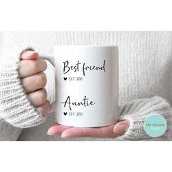 best friend, auntie - new baby announcement, promoted to aunt gift, new aunt gift, new auntie gift, custom new aunt, aun