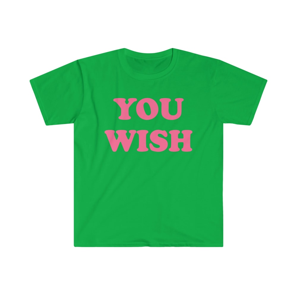 You Wish Crop Tee, Y2K Funny Slogan Text Tshirt, 90s Streetwear Britney Top, Indie Kid Fashion, Trending Y2K Clothing, Baby Blue Cropped Tee - 4.jpg