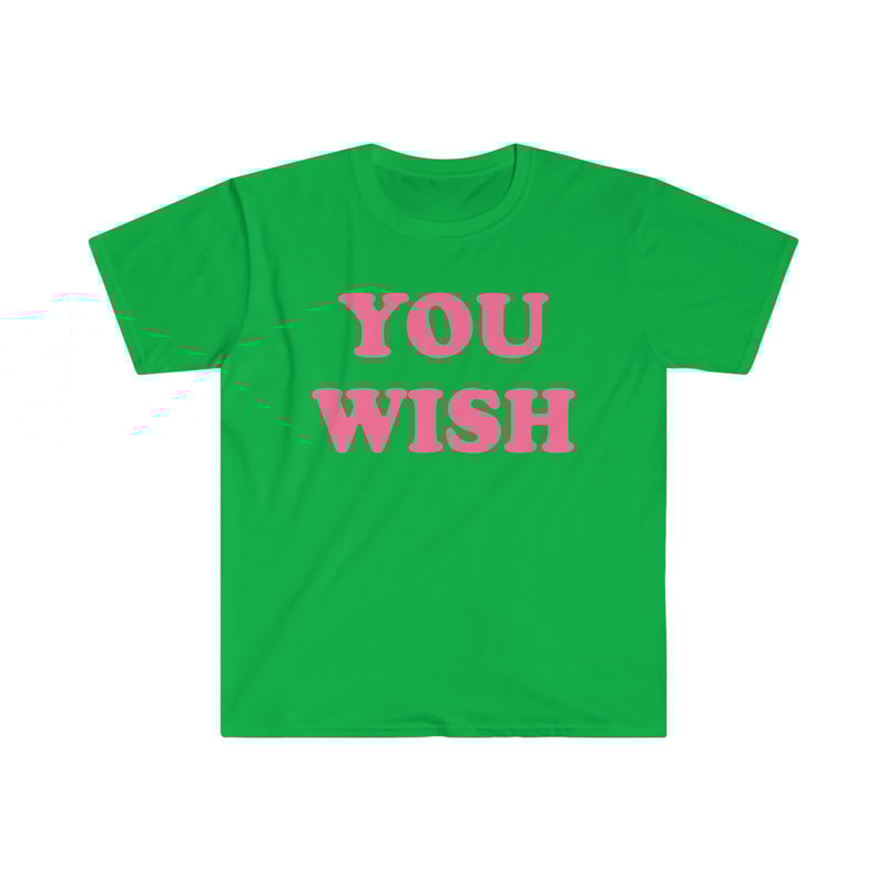 You Wish Crop Tee, Y2K Funny Slogan Text Tshirt, 90s Streetwear Britney Top, Indie Kid Fashion, Trending Y2K Clothing, Baby Blue Cropped Tee - 4.jpg