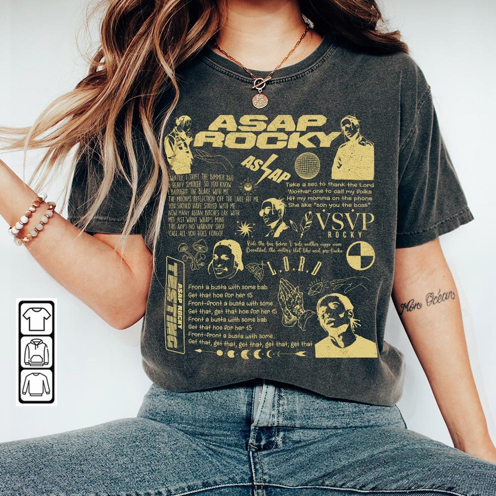 ASAP Rocky Doodle Art Shirt, ASAP Rocky Sweatshirt, Testing Vintage Lyric Album Song Rap Retro Unisex Gifts For Fan Hoodie Da2404CT - 2.jpg