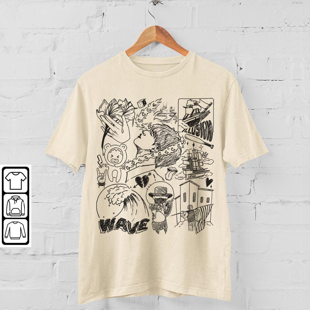 ATEEZ Kpop Doodle Art Shirt, Vintage ATEEZ Merch Tee Album Lyrics Art Tattoo Design Sweatshirt, Retro ATEEZ Tour 2023 DA1906DT - 4.jpg