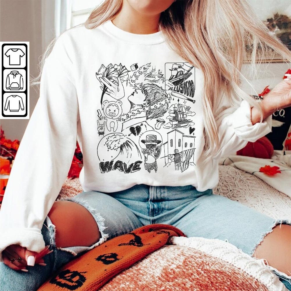 ATEEZ Kpop Doodle Art Shirt, Vintage ATEEZ Merch Tee Album Lyrics Art Tattoo Design Sweatshirt, Retro ATEEZ Tour 2023 DA1906DT - 5.jpg