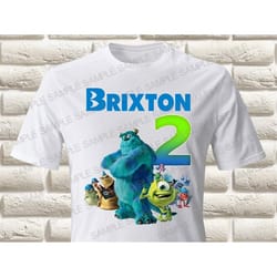 monsters inc iron on transfer, monsters iron on transfer monsters inc birthday boy iron on transfer monsters birthday sh