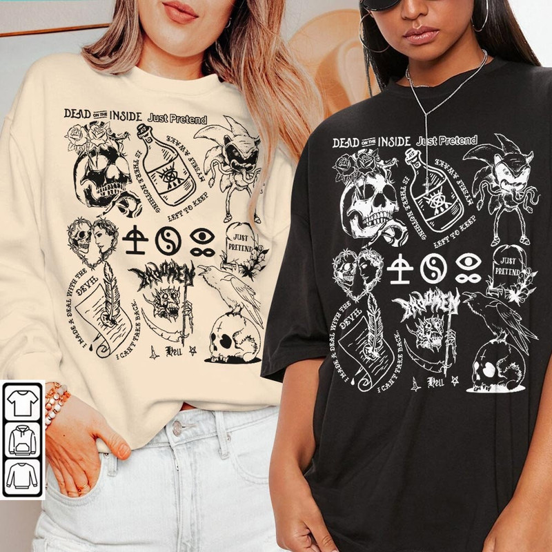 Bad Omens Doodle Art Shirt, Retro Bad Omens Album Lyric Art Sweatshirt Hoodie Bad Omens Tour Concert Tattoo DA0806DT - 2.jpg