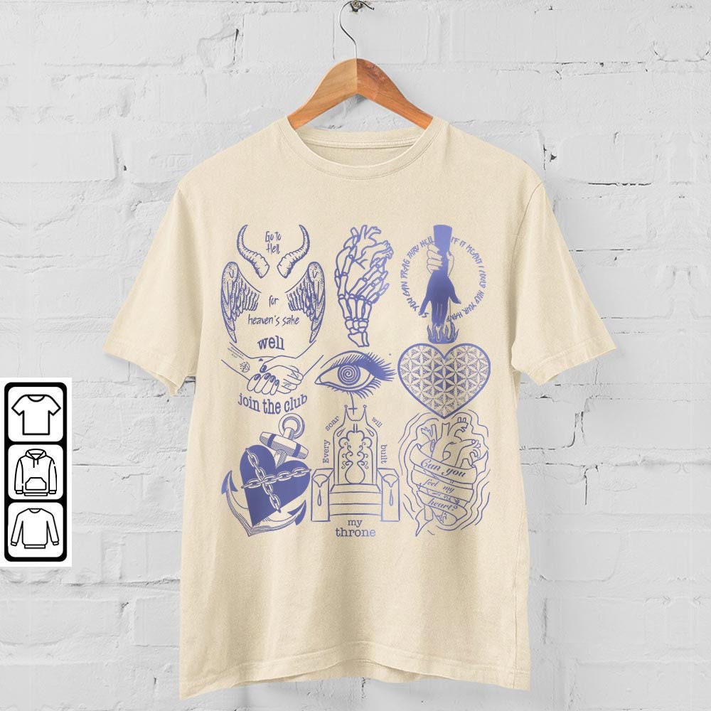 Bring Me The Horizon Doodle Art Shirt, Vintage Bring Me The Horizon Album Lyrics Merch, Bring Me The Horizon Tattoo Tour 2023 DA1205DT - 4.jpg