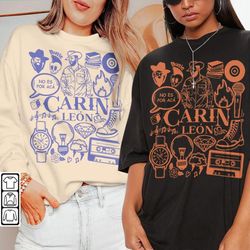 carin leon doodle art shirt, vintage carin leon merch lyric album art sweatshirt hoodie carin leon tour 2023 v1 da0906dt