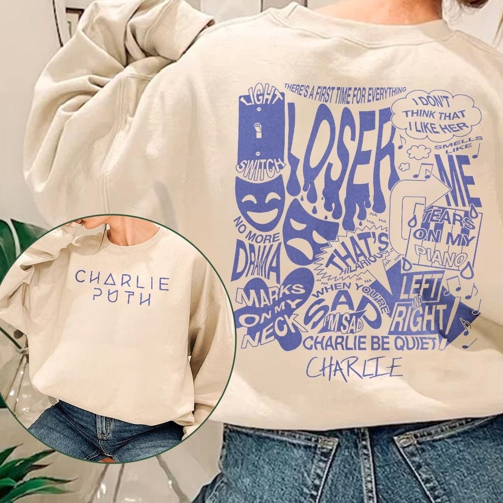 Charlie Puth Shirt, Charlie Puth Album, Charlie Puth Band, Charlie Puth Music Mar Trending Unisex Gifts 2 Side Sweatshirt - 1.jpg