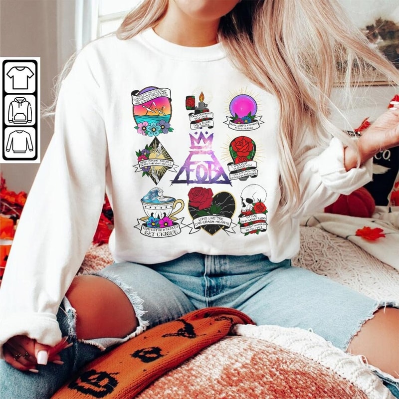 Fall Out Boy Doodle Art Shirt, Vintage Fall Out Boy Lyrics Merch Tee Sweatshirt Hoodie, Retro Fall Out Boy Tattoo Art Tour 2023 DA0605DT - 5.jpg