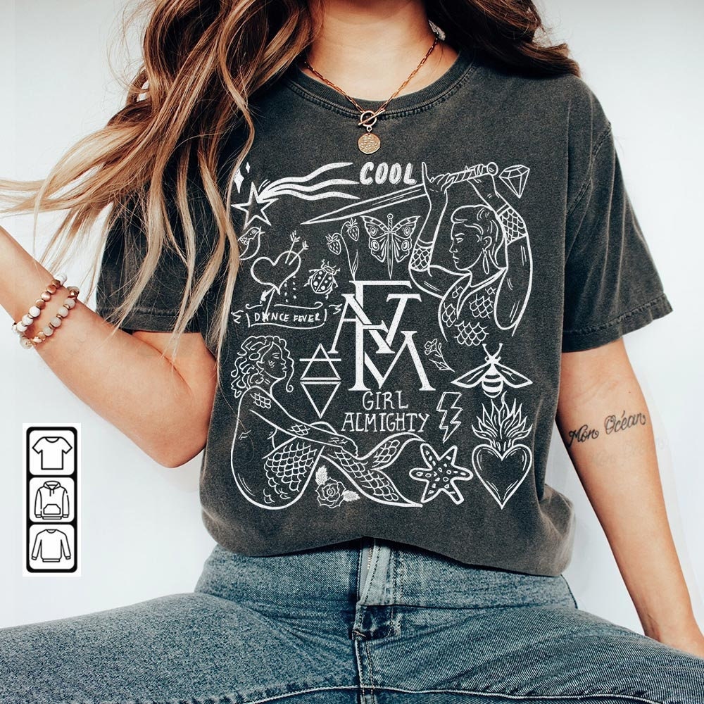 Florence And The Machine Doodle Art Shirt, Vintage Florence And The Machine Album Lyric Art Tattoo Sweatshirt Hoodie Tour 2023 DA3005DT - 1.jpg
