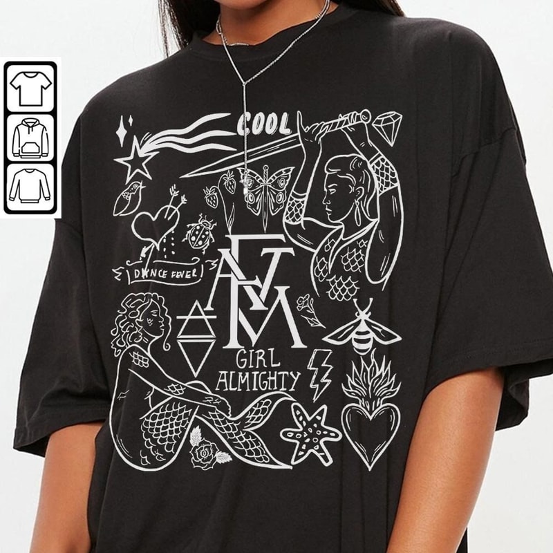 Florence And The Machine Doodle Art Shirt, Vintage Florence And The Machine Album Lyric Art Tattoo Sweatshirt Hoodie Tour 2023 DA3005DT - 3.jpg