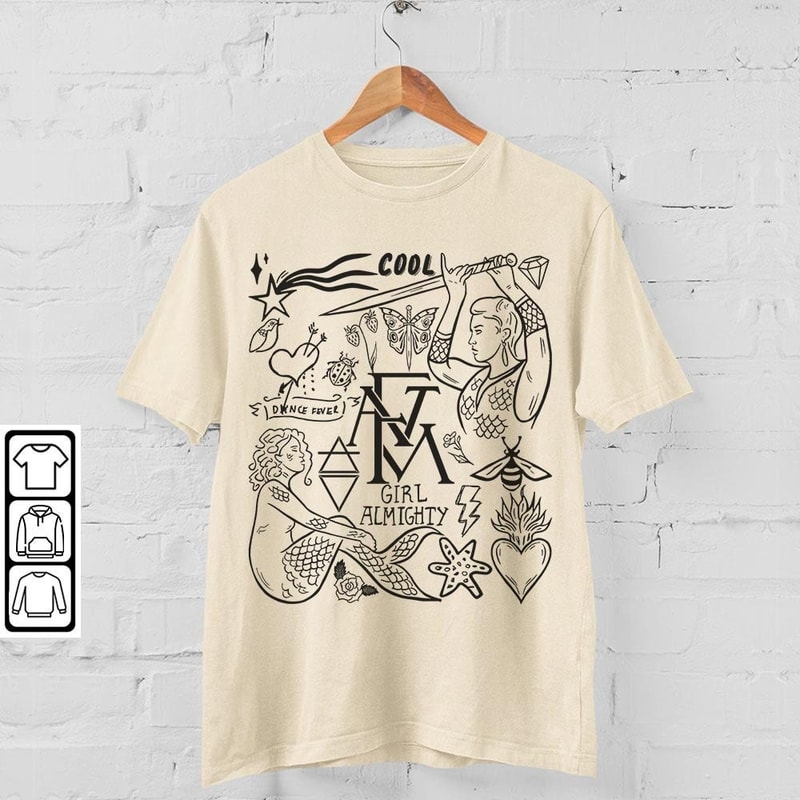 Florence And The Machine Doodle Art Shirt, Vintage Florence And The Machine Album Lyric Art Tattoo Sweatshirt Hoodie Tour 2023 DA3005DT - 4.jpg