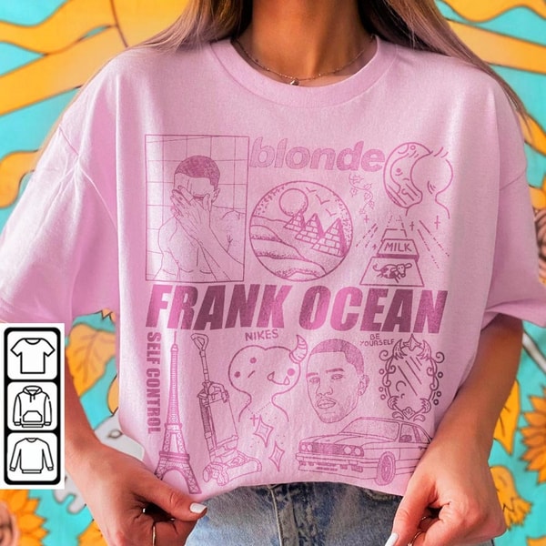 Frank Ocean Doodle Art Shirt, Frank Ocean Blonde Album Tour 2023 Vintage Merch, Frank Ocean Music V2 L3004DA - 1.jpg